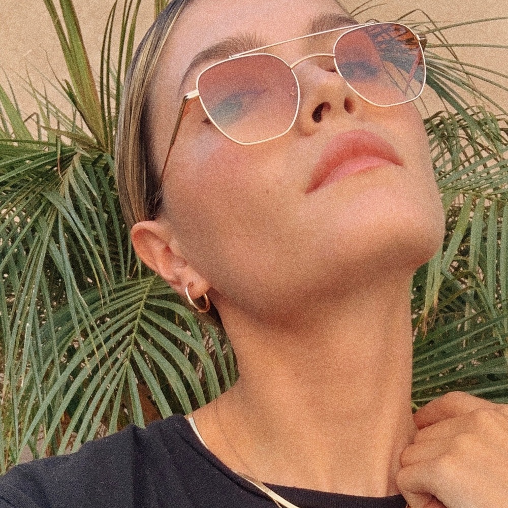 Tezza Bambi Rose Gold Sunglasses